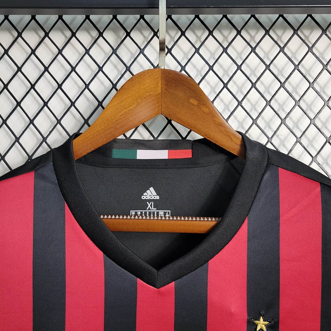 2016/2017 AC Milan Retro Home Football Shirt For Player Version