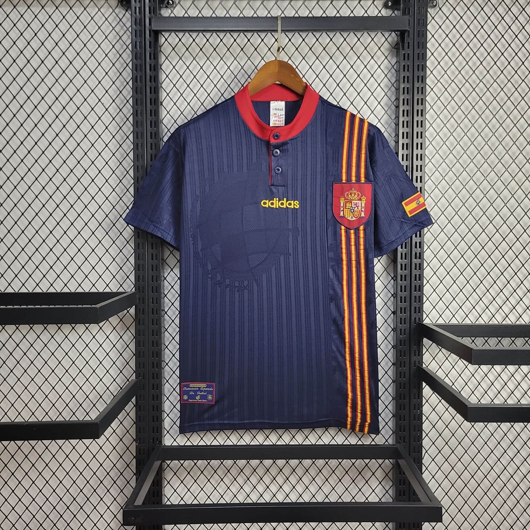 1996 Spain Retro Away Football Shirt