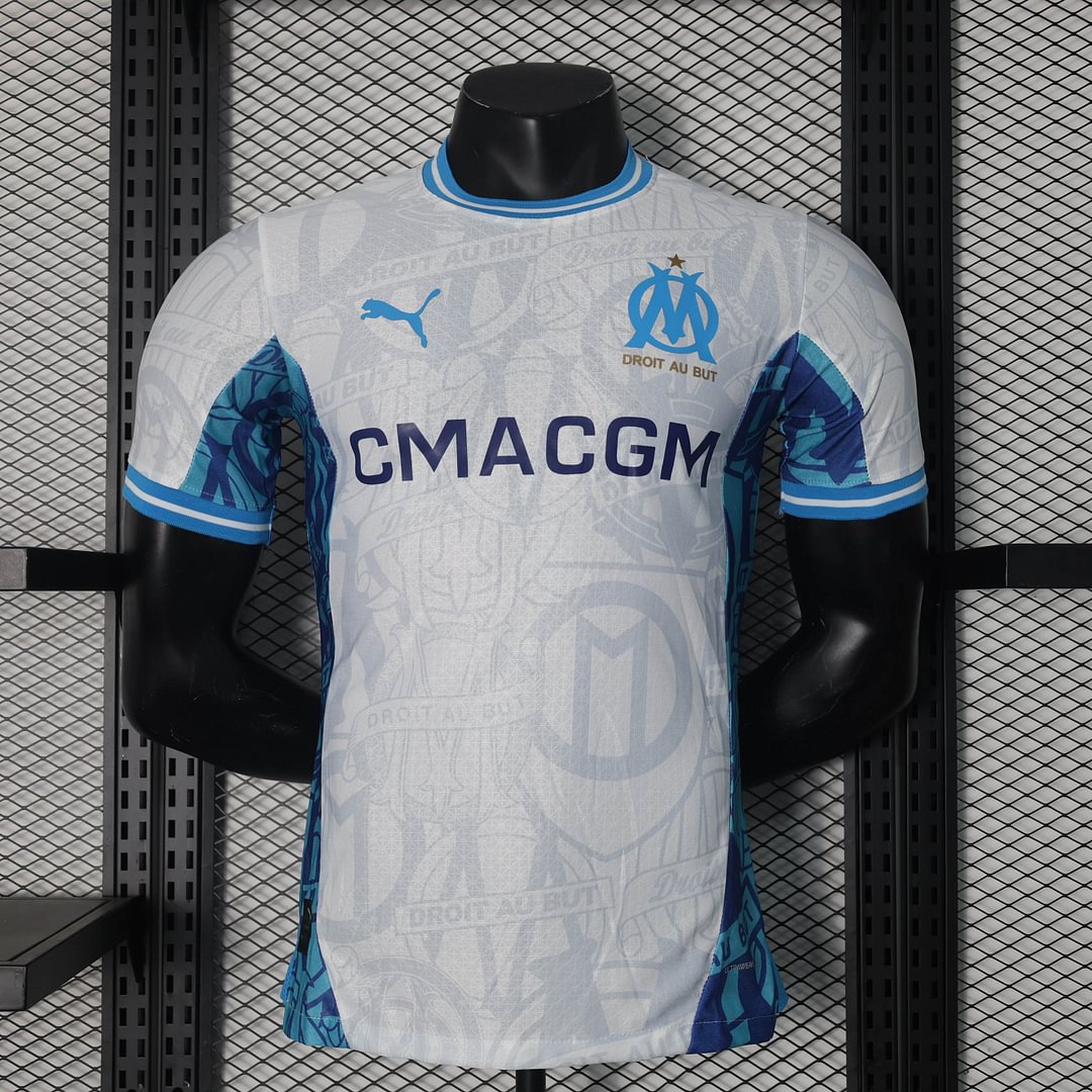2024/2025 Olympique Marseille Home Football Shirt( Player Version)