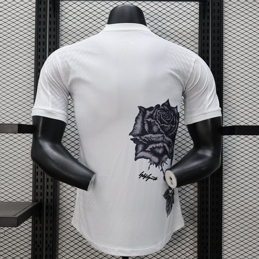 2024/2025 Real Madrid Y-3 White Rose Special Edition Football Shirt For Player Version
