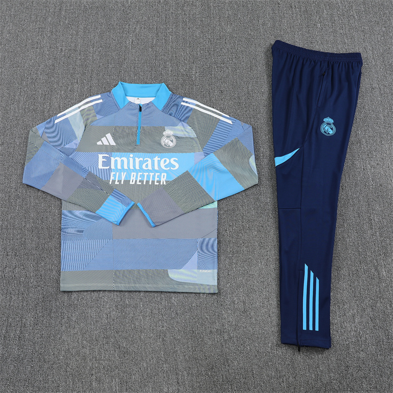 20255/2026 Real Madrid Long Zipped Jacket Training Suit