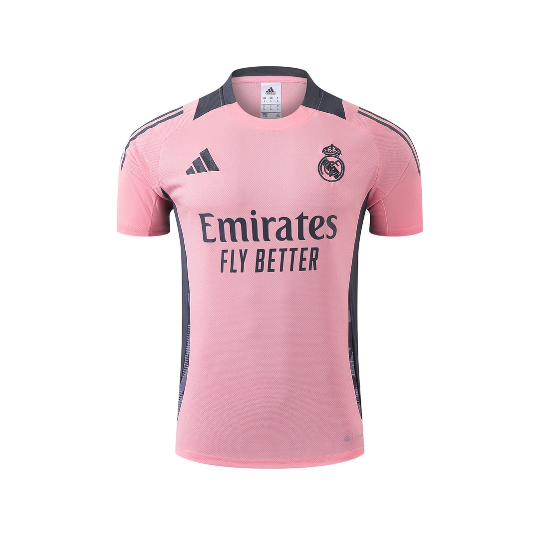 2024/2025 Real Madrid Pink Training Wear Suit Shirt