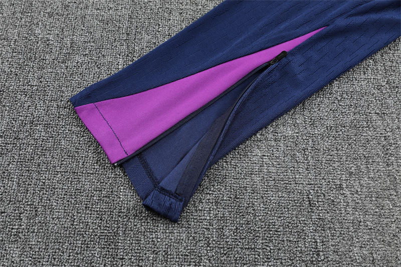 2025/2026 Barcelona Half-Pull Purple Training Suit