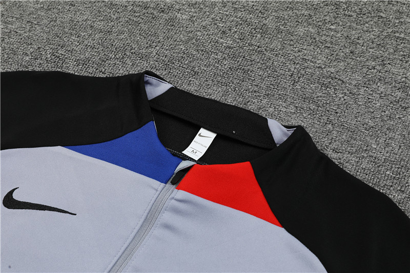 2025/2026 Barcelona Grey Half-Pull Training Suit
