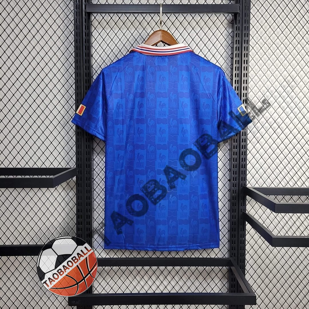 2018 France Retro Home Football Shirt