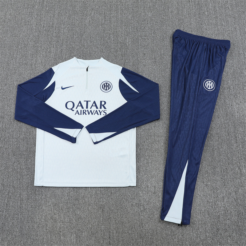 2025/2026 Inter Milan Training Wear Blue Suit Shirt