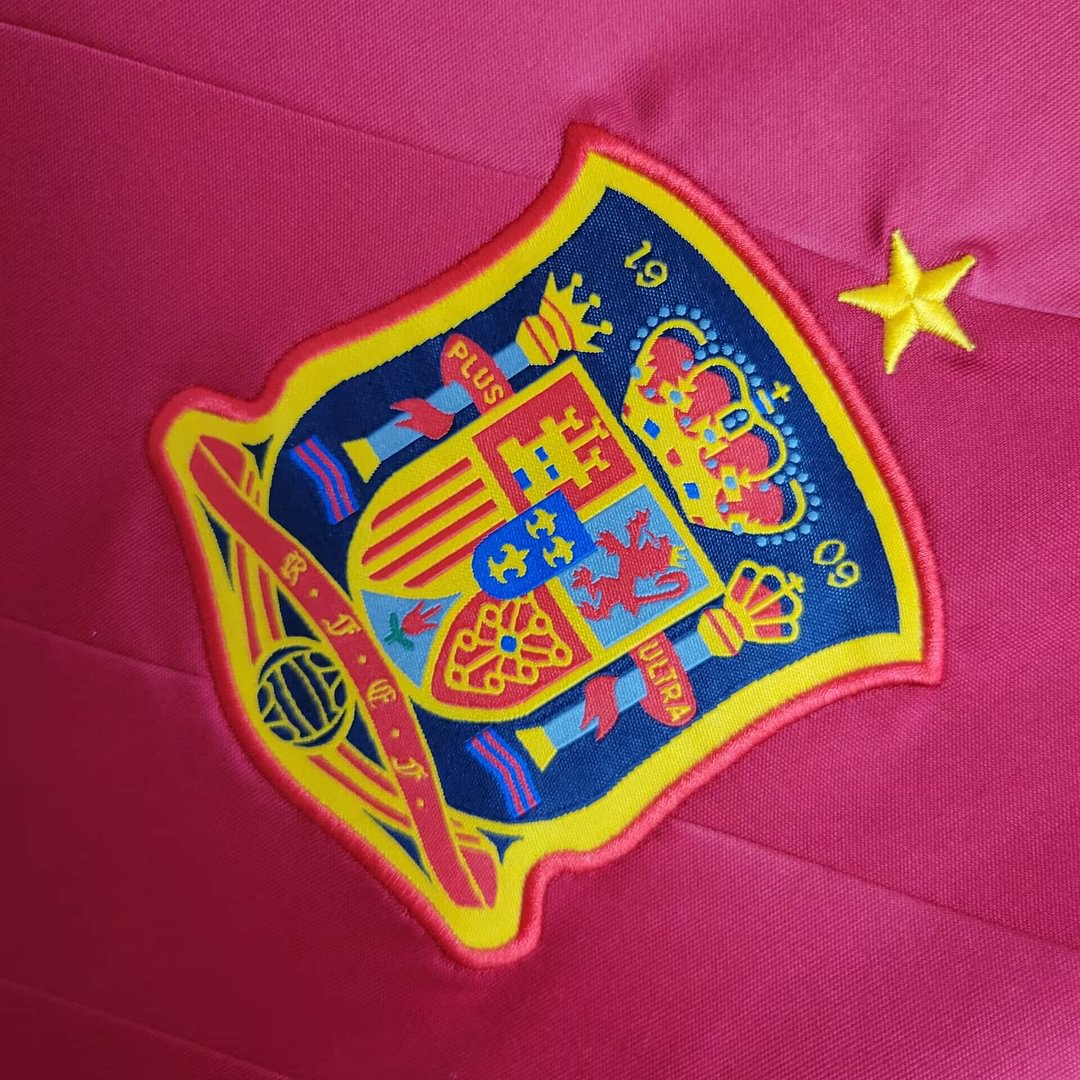2012 Spain Retro Home Football Shirt