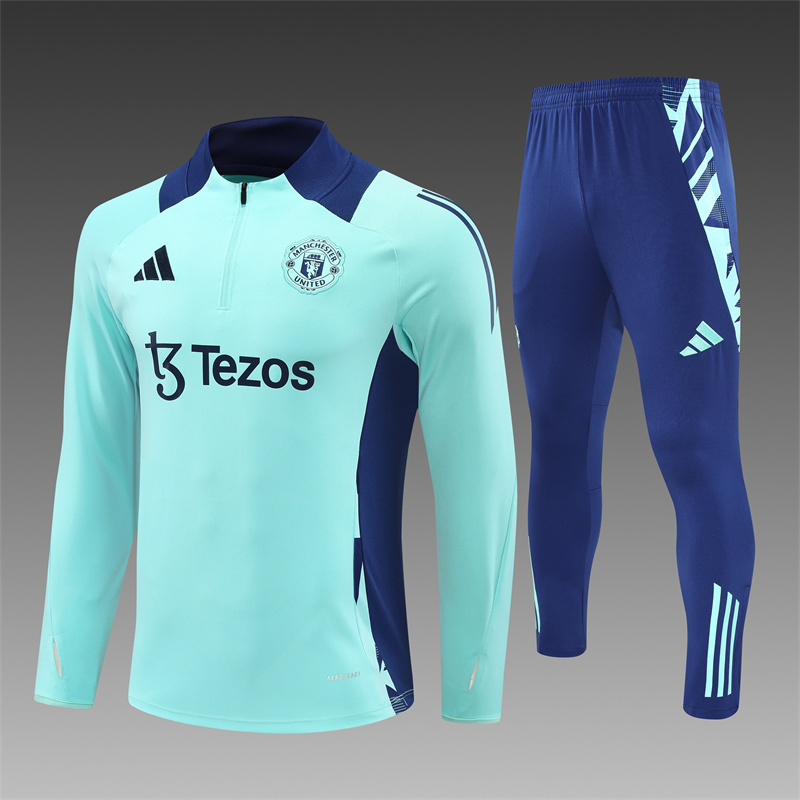 2024/2025 Manchester United Half-Pull Training Football Jersey