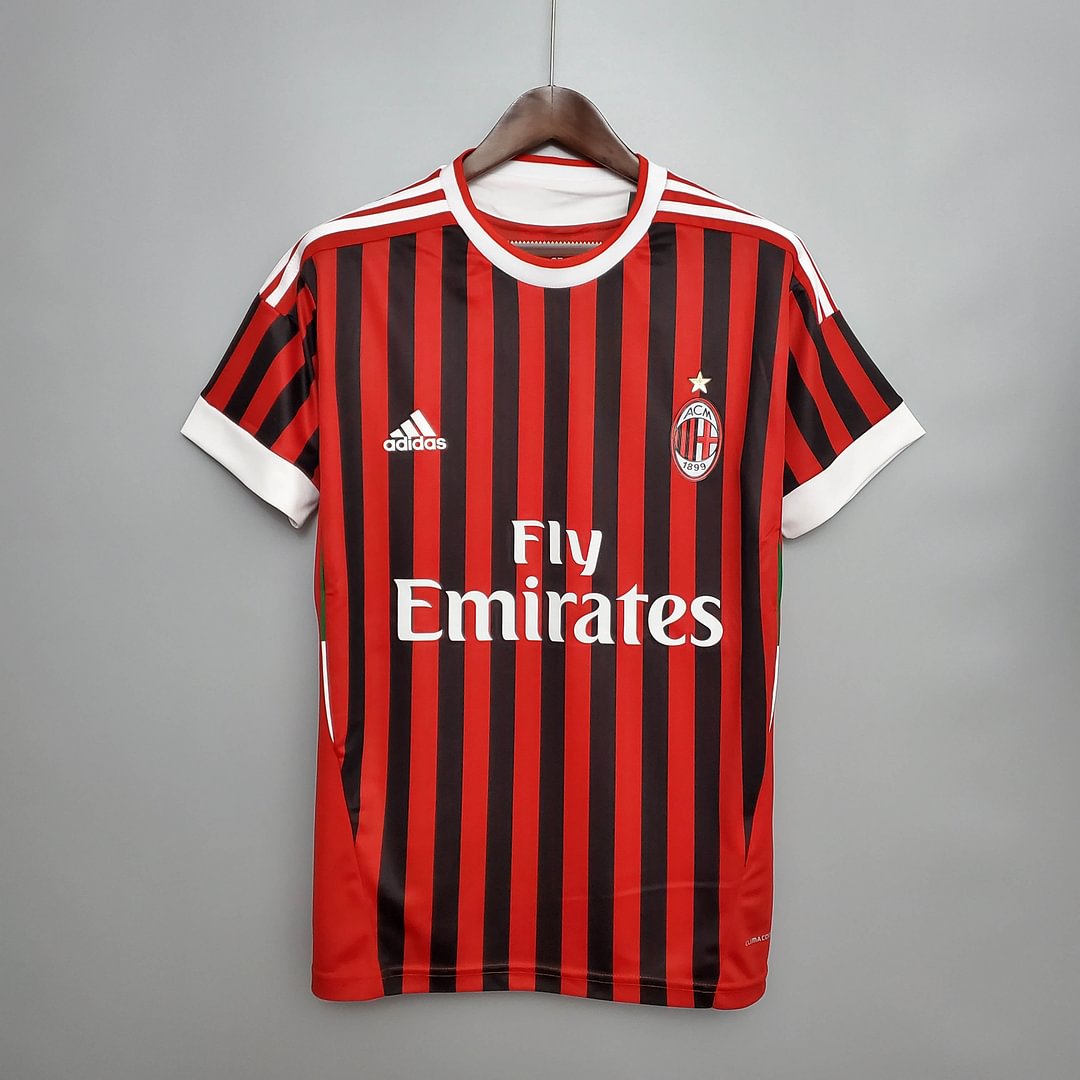 2011/2012 Retro AC Milan Home Football Shirt