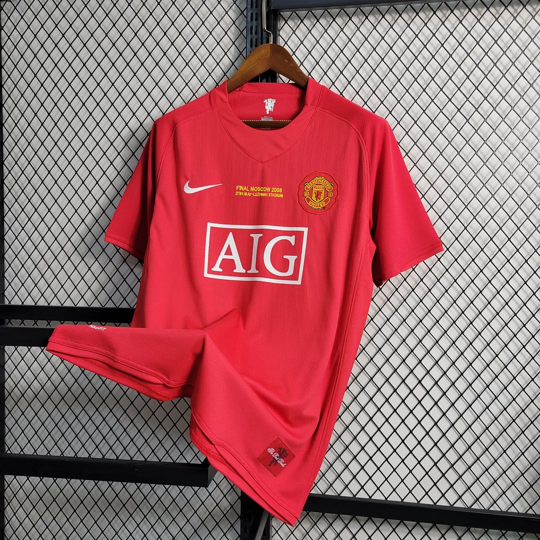 2007/2008 Manchester United Retro Home Football Shirt