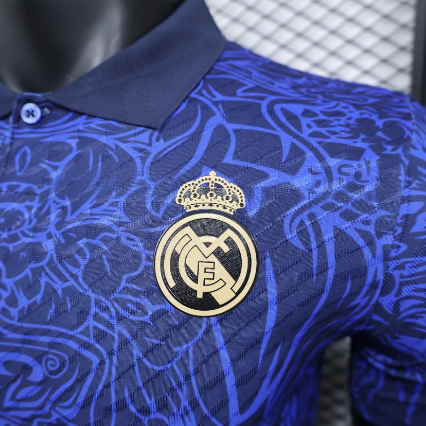 2024/2025 Real Madrid Royal Blue Dragon Special Edition Blue Football Shirt For Player Version