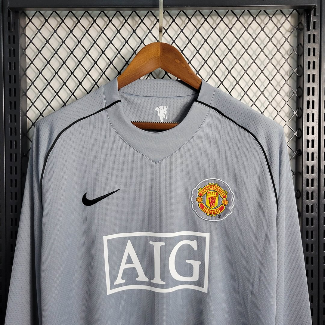 2007/2008 Manchester United Retro Long Sleeve Goalkeeper Football Shirt