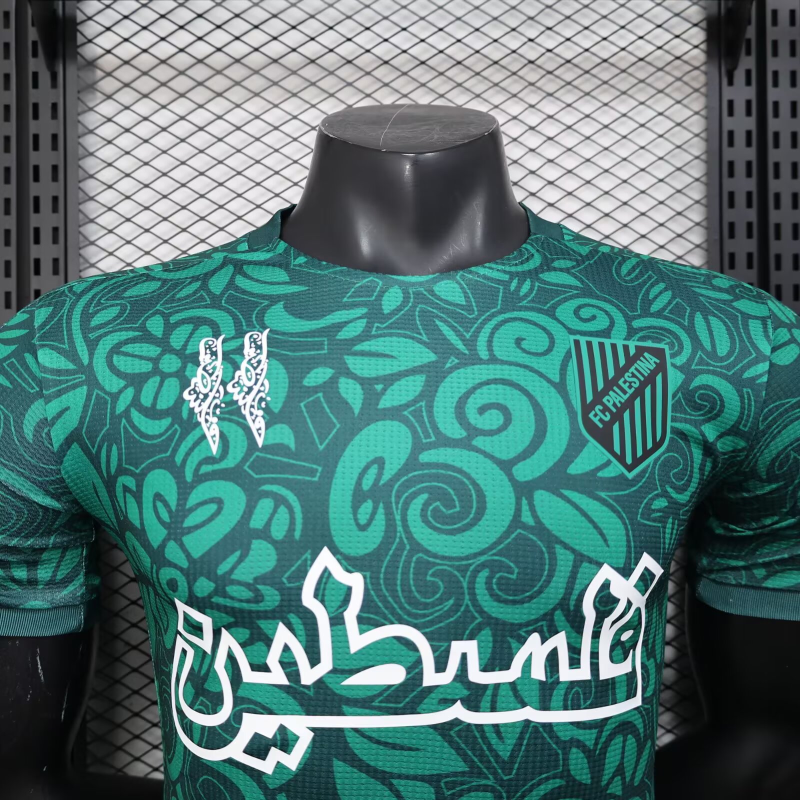 2025/2026 Palestine Green Pre match training uniform Jersey( Player Edition )