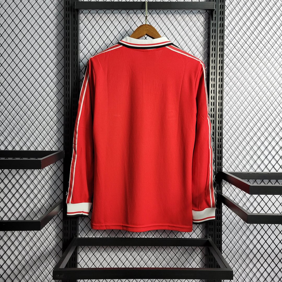 1998/1999 Manchester United Retro Long Sleeve Home Football Shirt
