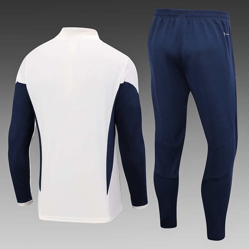 2023/2024 Italy Half-Pull Training Suit Off White Football Shirt