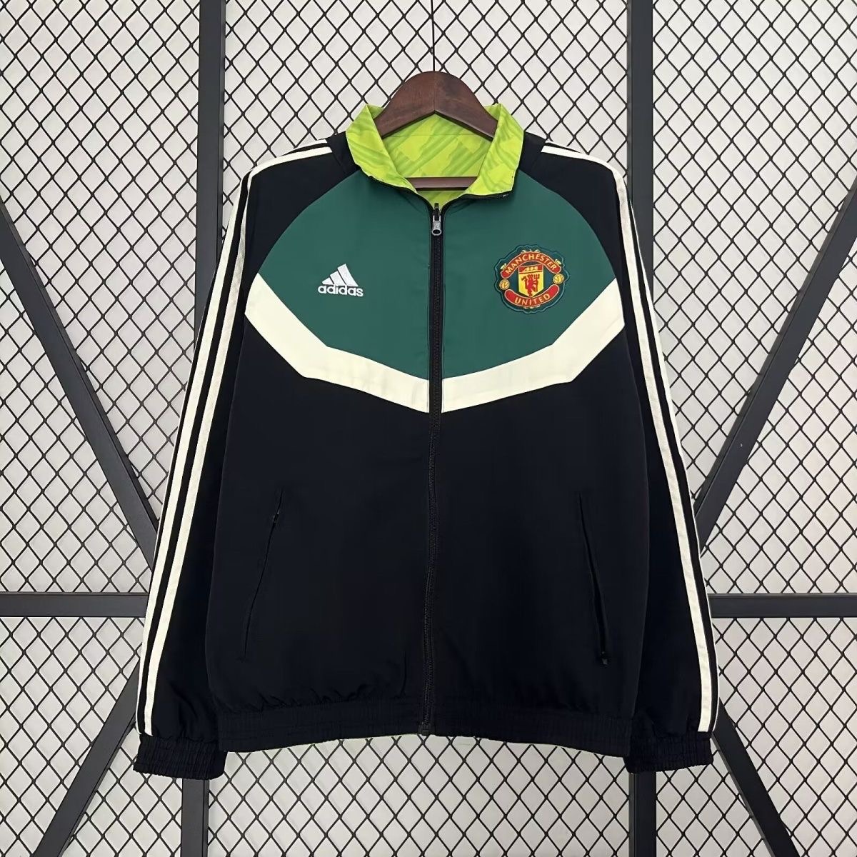 2024/2025 manchester united (black-green) Reversible Windbreaker Football Shirt