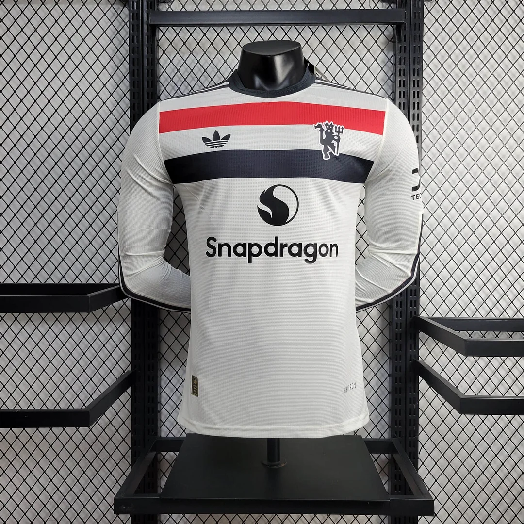 2024/2025 Manchester United Long Sleeve Away Football Shirt For Player Version