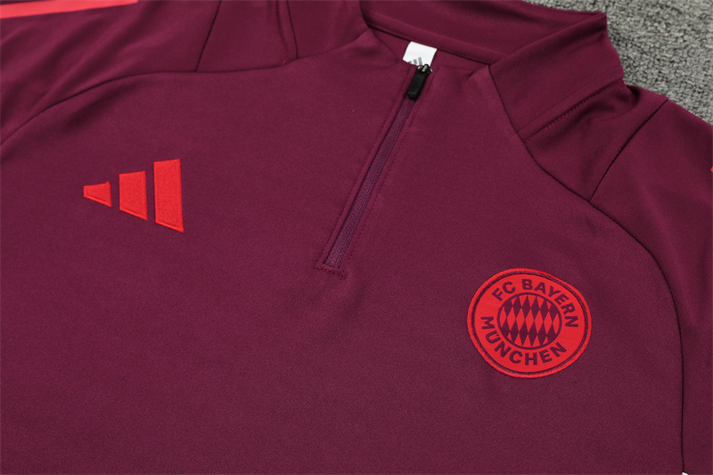 2024/2025 Bayern Pre-match Training Jujube Red Football Jersey For Player Edition