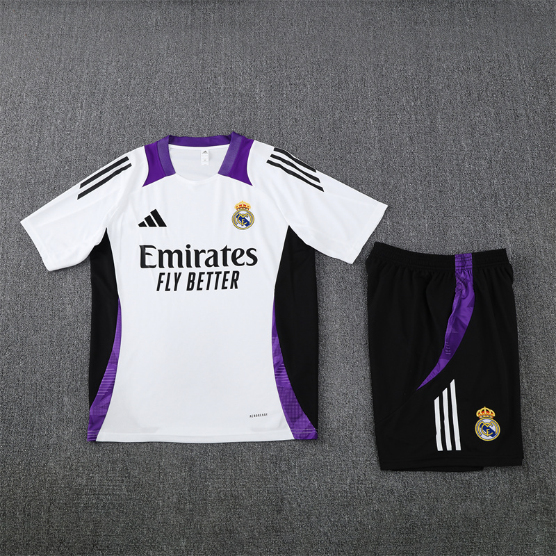2024/2025 Real Madrid WhiteTraining Wear Suit Shirt