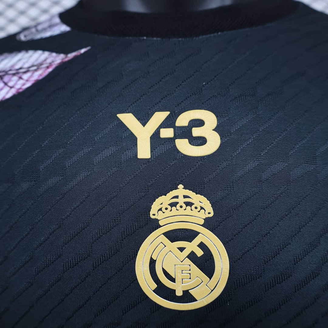 2024/2025 Real Madrid Y3 Black Gold Edition Football Shirt For Player Version