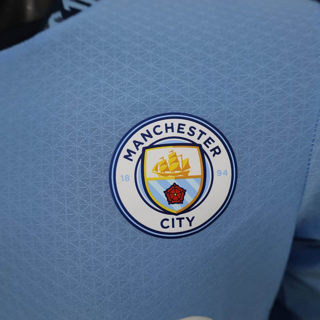 2024/2025 Manchester City Long Sleeve Home Football Shirt For Player Version