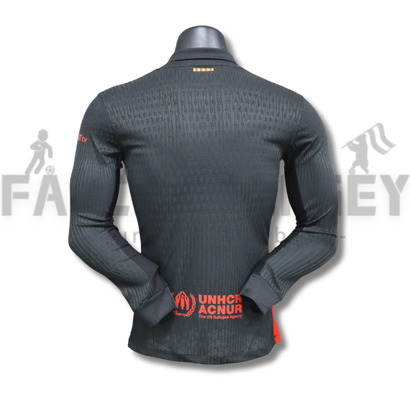 24/25 Barcelona Away Long Sleeve Football Shirt(Player Version )