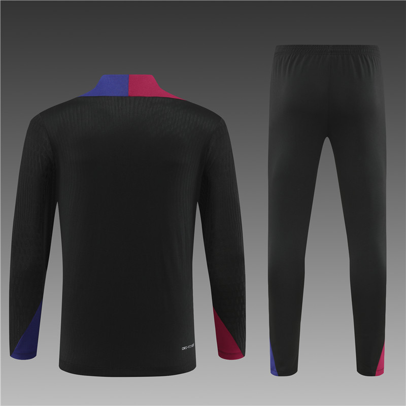 2024/2025 Barcelona Black Half-Pull Training Suit
