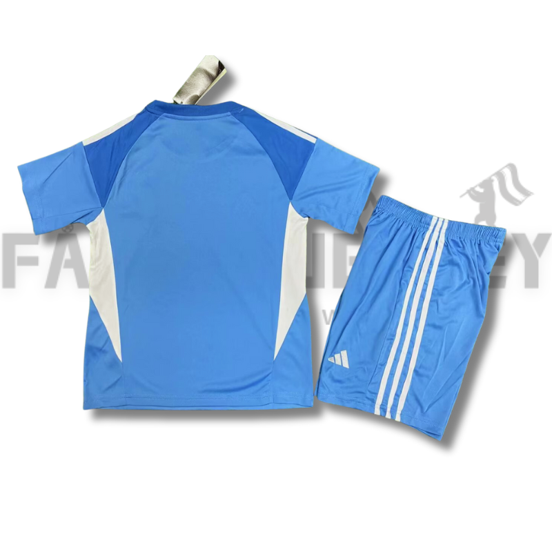2025/2026 Real Madrid Bright Blue Training Football Shirt(For Kids)
