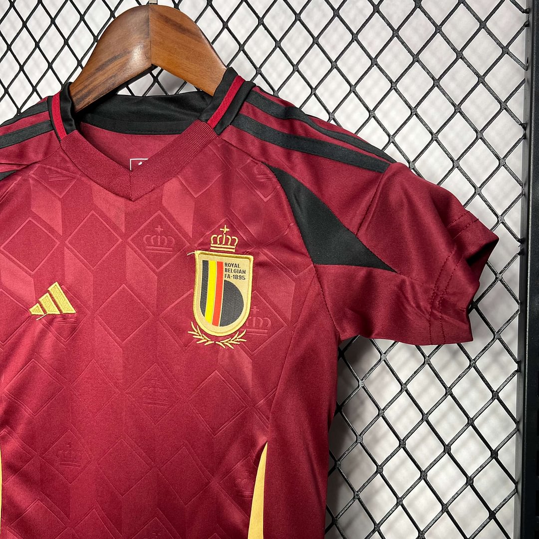 2024 Belgium Home Football Shirt Kids