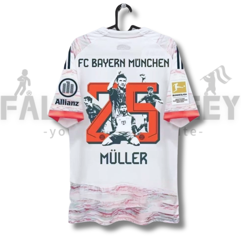 25/26 Bayern Munchen Away Muller Special Jersey(Fans version)