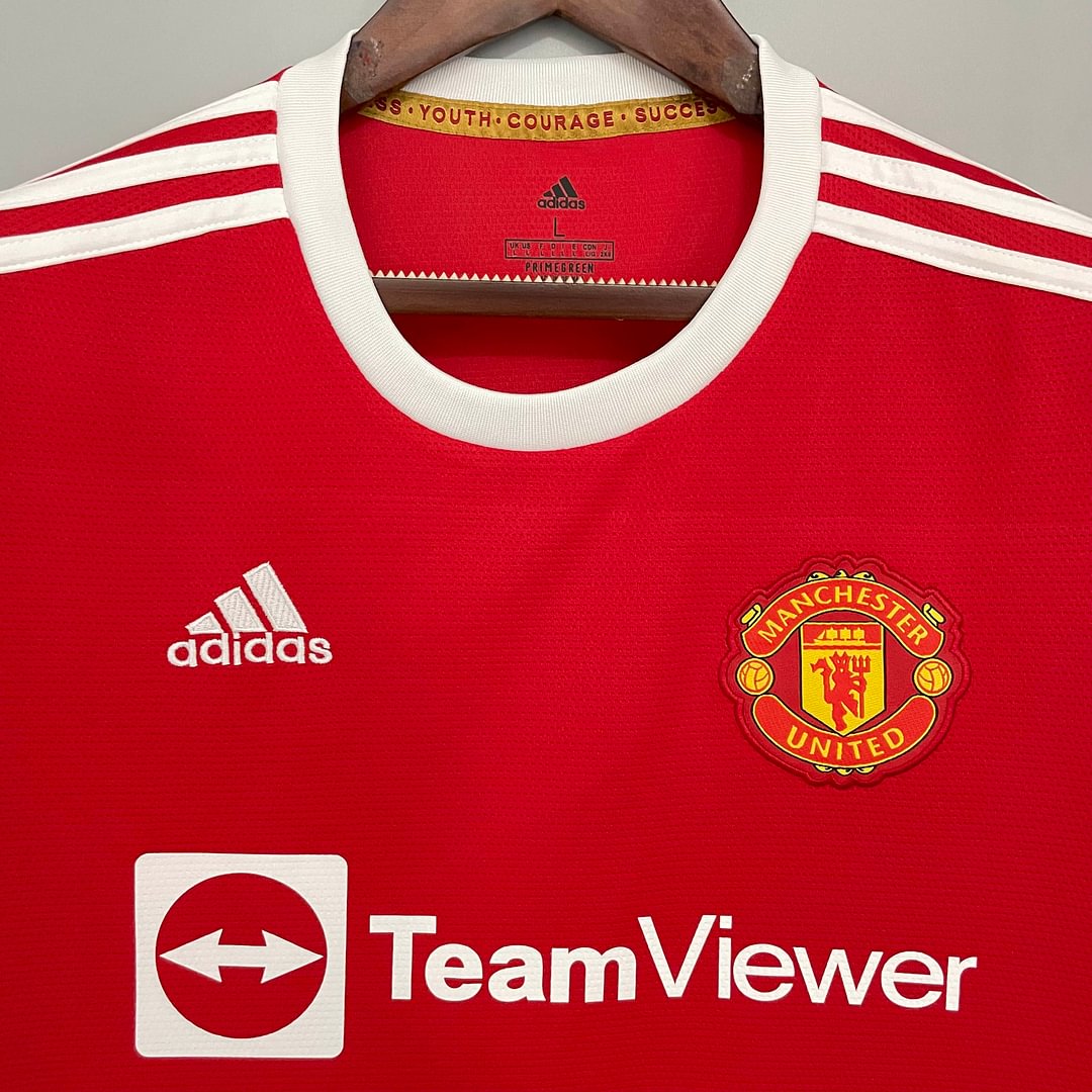2021/2022 Manchester United Home Football Shirt For Fans Version