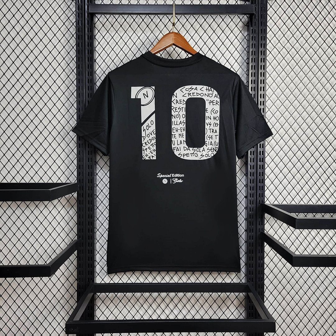 2024/2025 Napoli Black Football Shirt( Fans Edition )