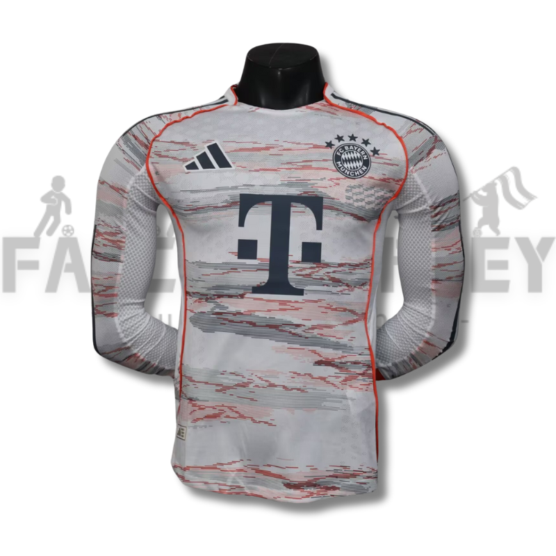 2025/2026 Bayern Munchen Away Long Sleeves Jersey (Player Version)