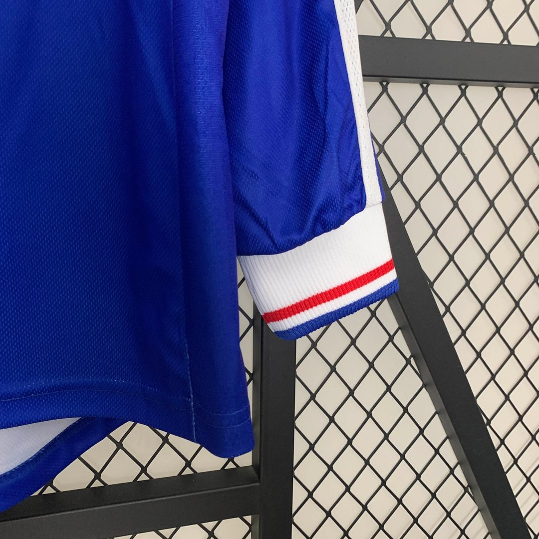 1998 France Retro Long Sleeve Home Football Shirt