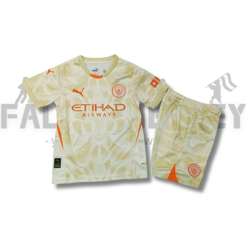 2025/2026 Manchester City Goalkeeper Football Shirt(For Kids)