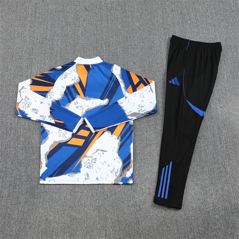 20255/2026 Real Madrid Long Zipped Jacket Training Suit