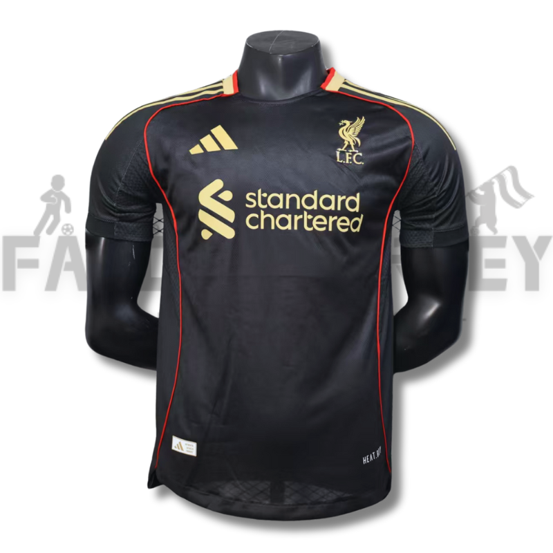 2025/2026 Liverpool Black 2th Away Jersey(Player Version)