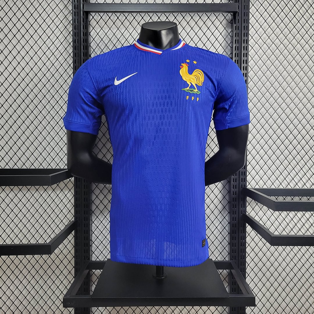 2024 France Bright Blue Home Football Shirt For Player Version