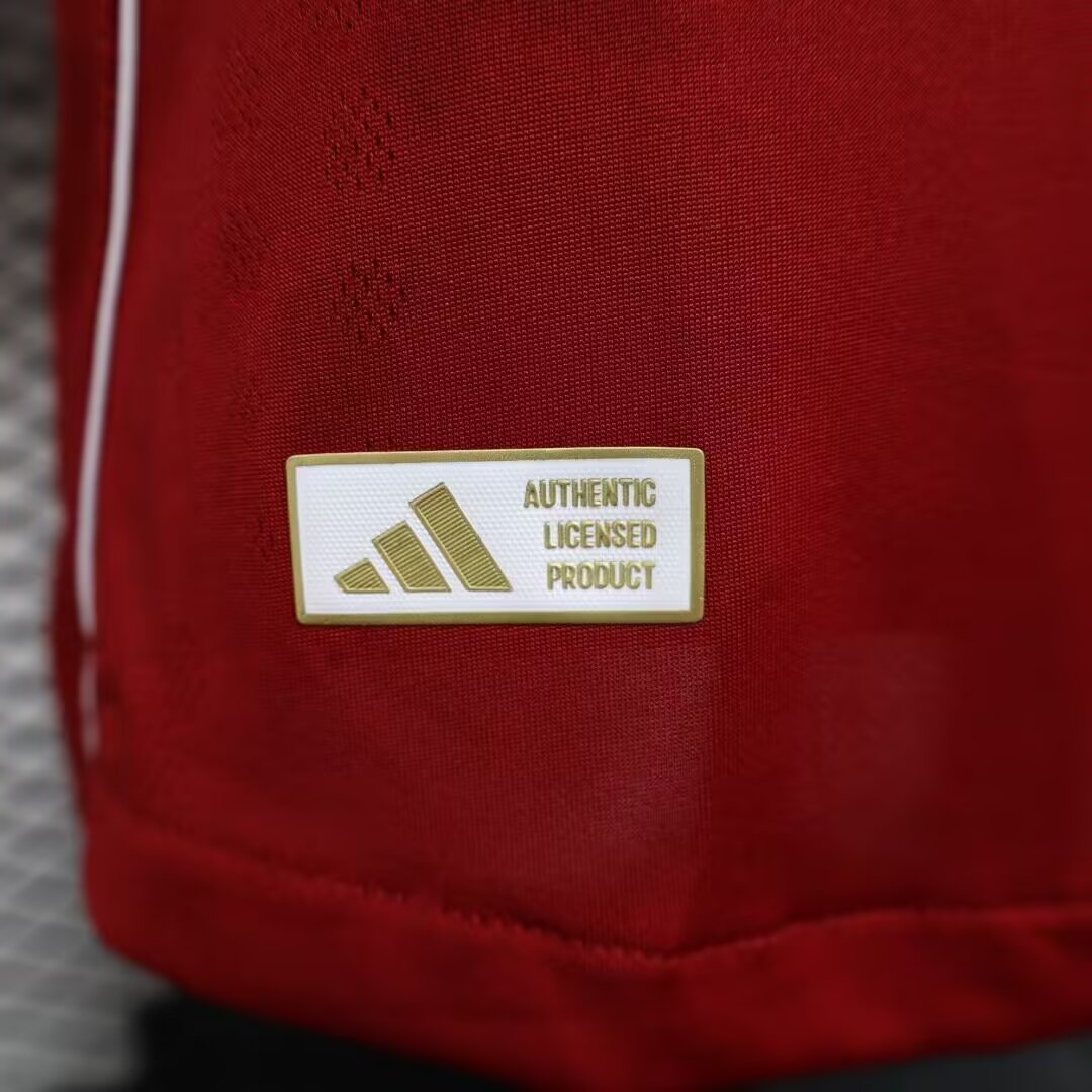 2025/2026 Liverpool Home Long Sleeve Jersey(Player Version)
