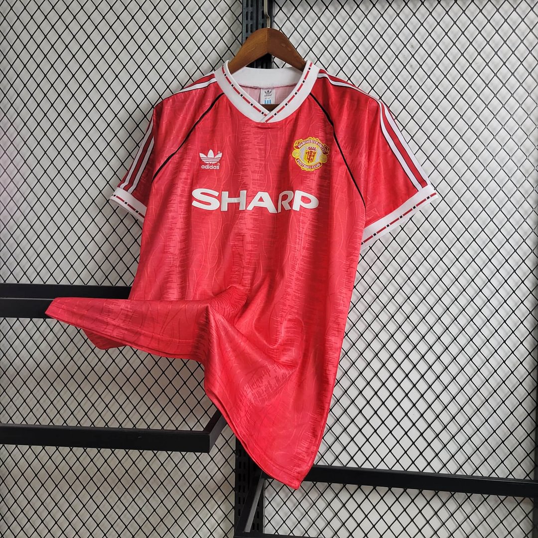 1990/1992 Manchester United Retro Home Football Shirt