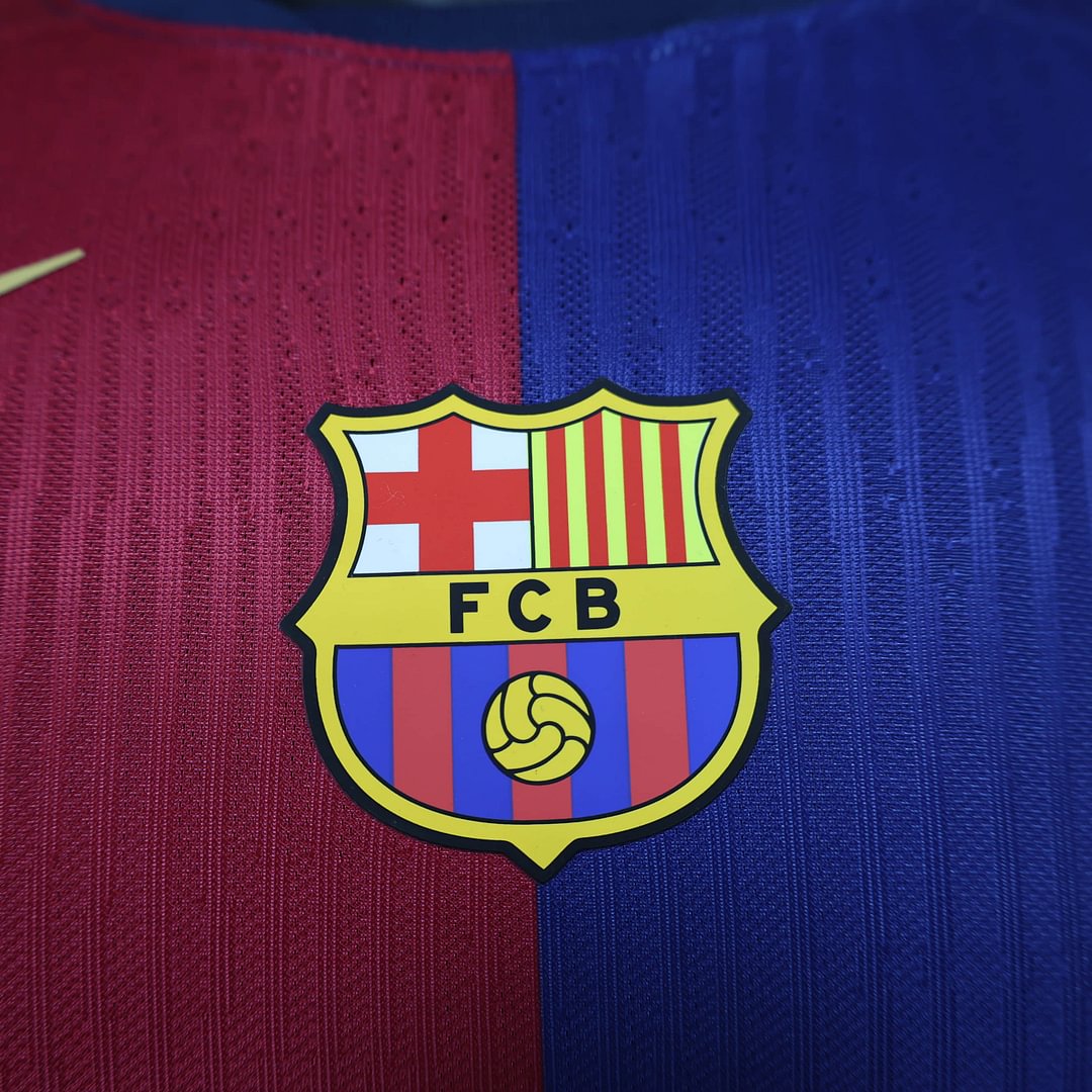 2024/2025 Barcelona Long Sleeve Home Jersey( Player Version)