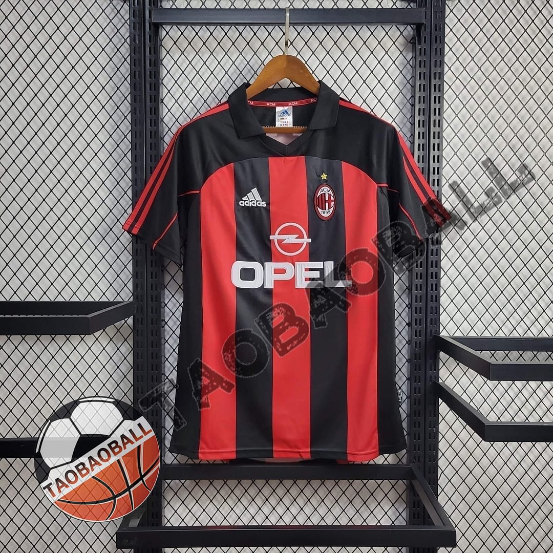 2001/2002 Retro AC Milan Home Football Shirt