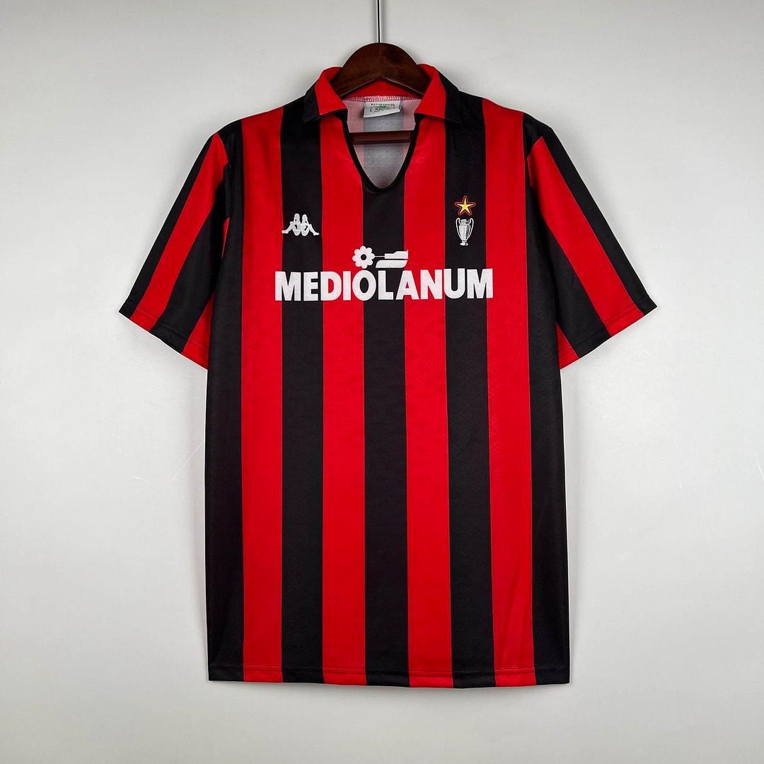 1989/1990 Retro AC Milan Home Football Shirt