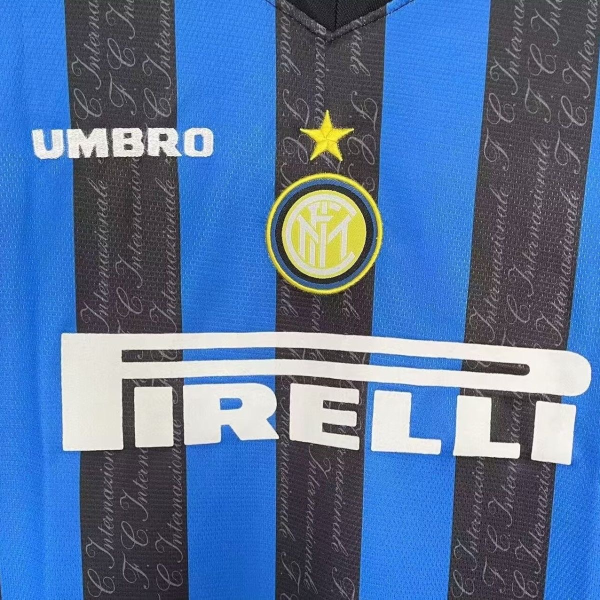 1997/1998 Retro Inter Milan Home Long Sleeves Football Shirt