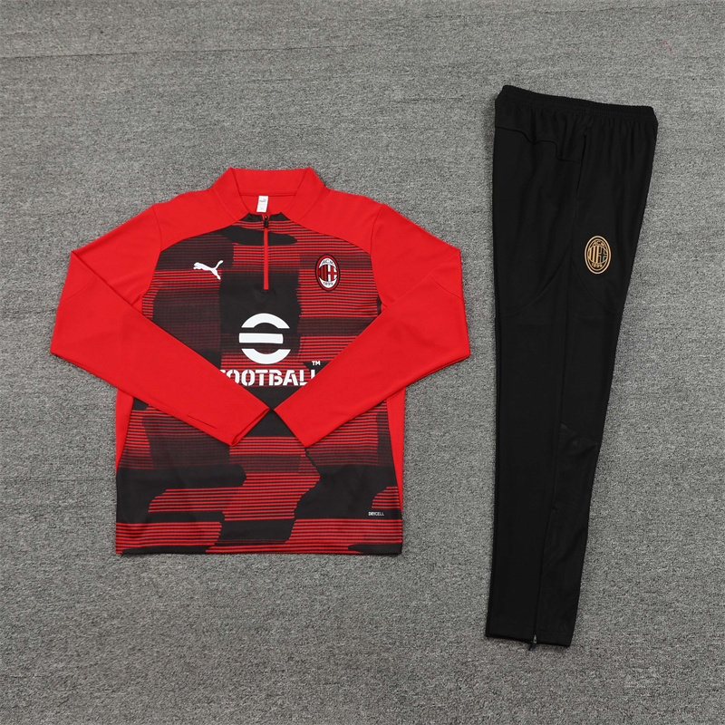 2024/2025 AC Milan Red Camouflage Training Suit Football Shirt