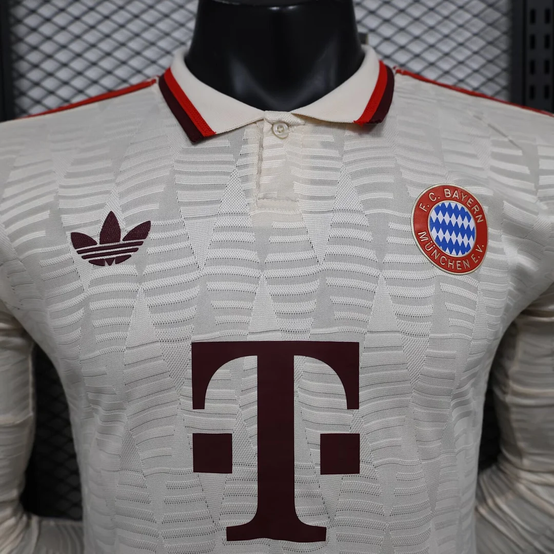 2024/2025 Bayern Munchen Long Sleeve Third Away Football Shirt For Player Version