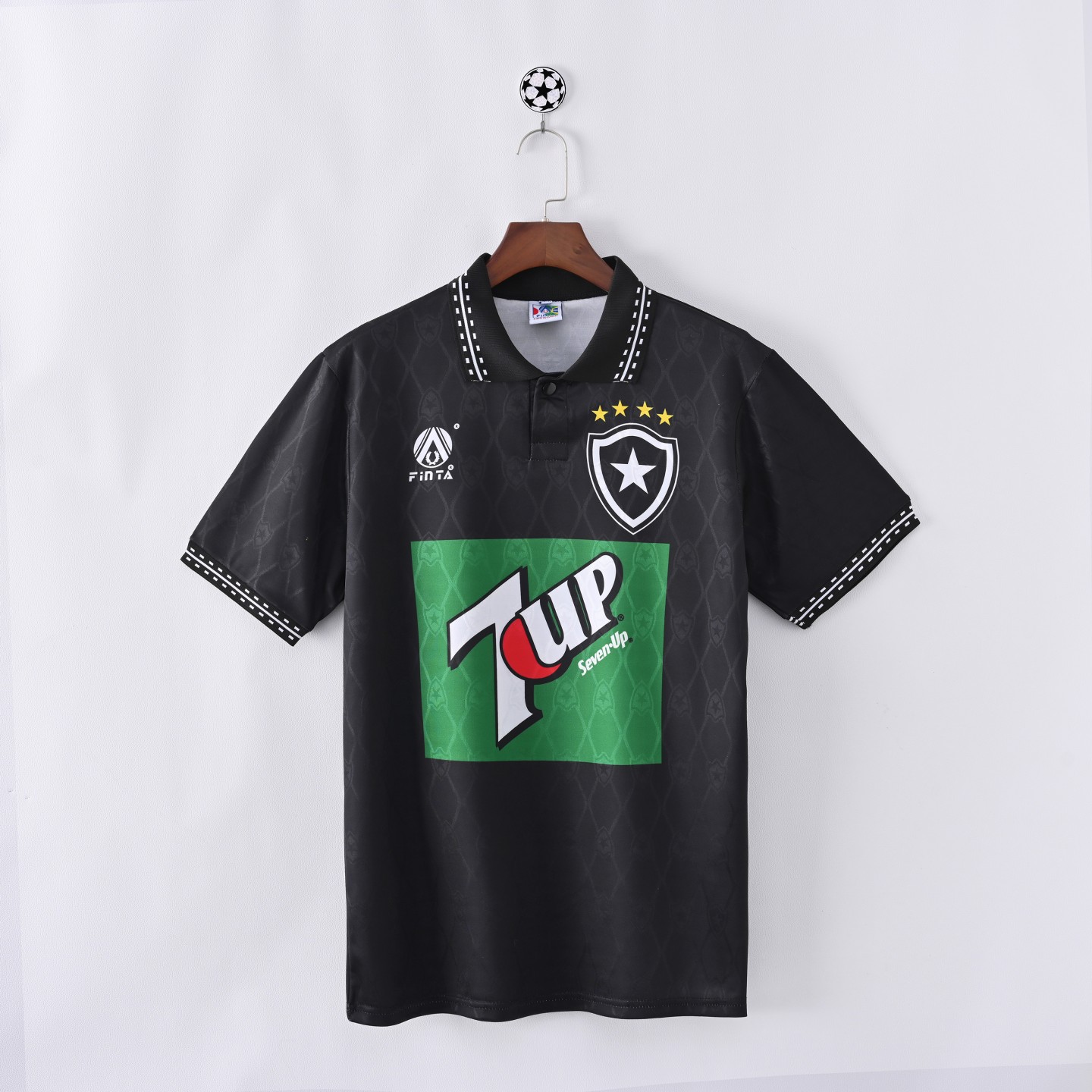 1995 Botafogo Retro Black Football Shirt(Fans version)