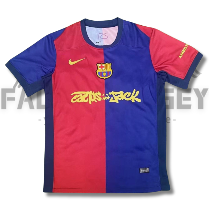2024/2025 Limited Edition FC Barcelona x Travis Scott Men’s Home Jersey(Fans version)
