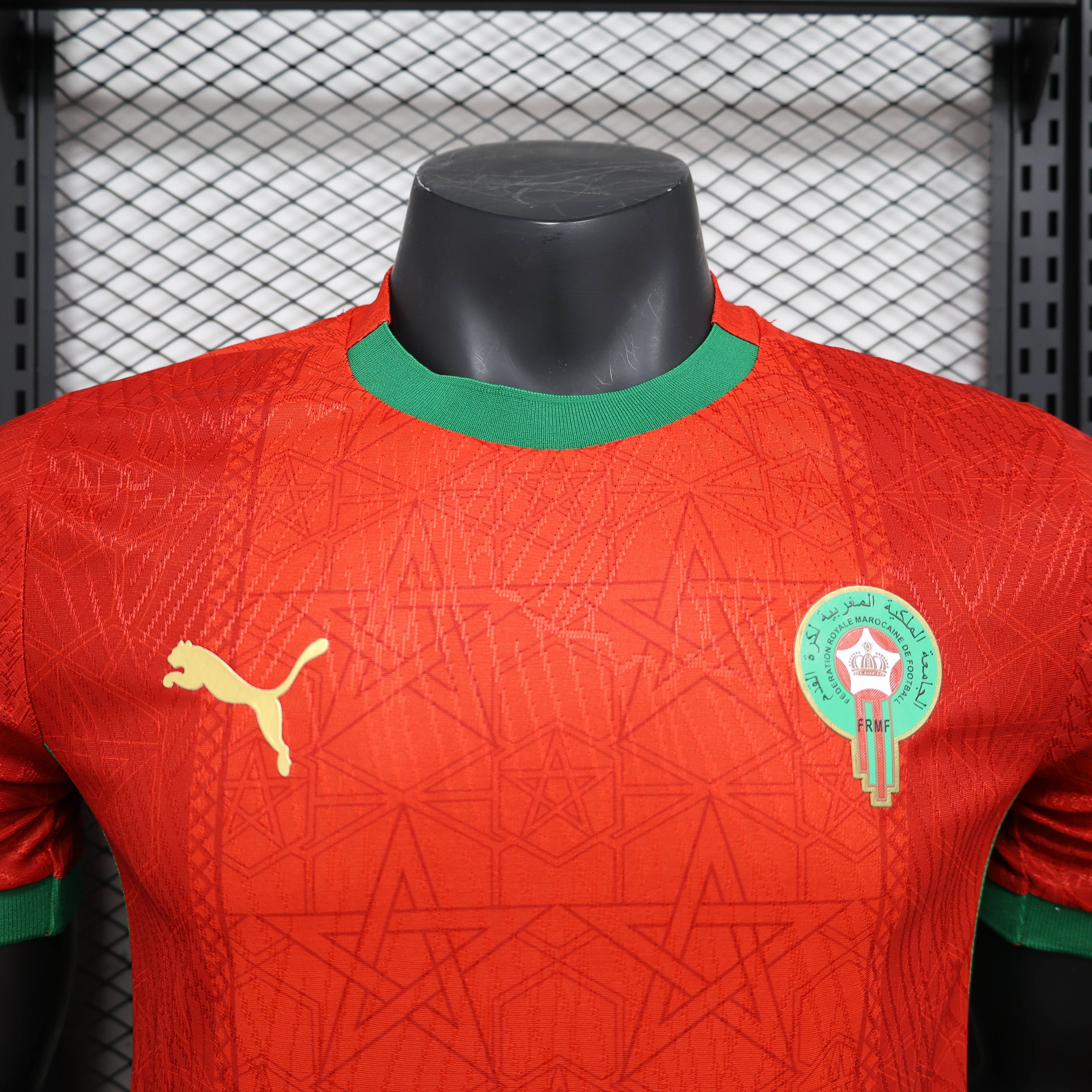 2024/2025 Morocco Home Football Jersey(Players Edition )