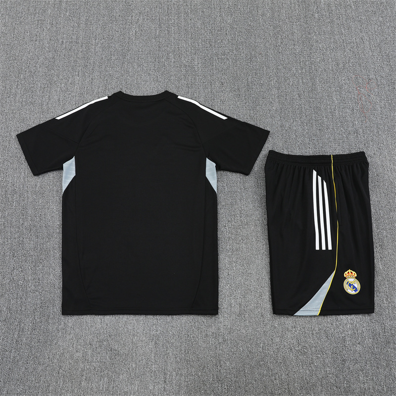 2025/2026 Real Madrid Black Training Wear Suit Shirt
